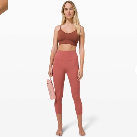 Lululemon Align Crop in Soft Cranberry sz 8 - Picture 2 of 7
